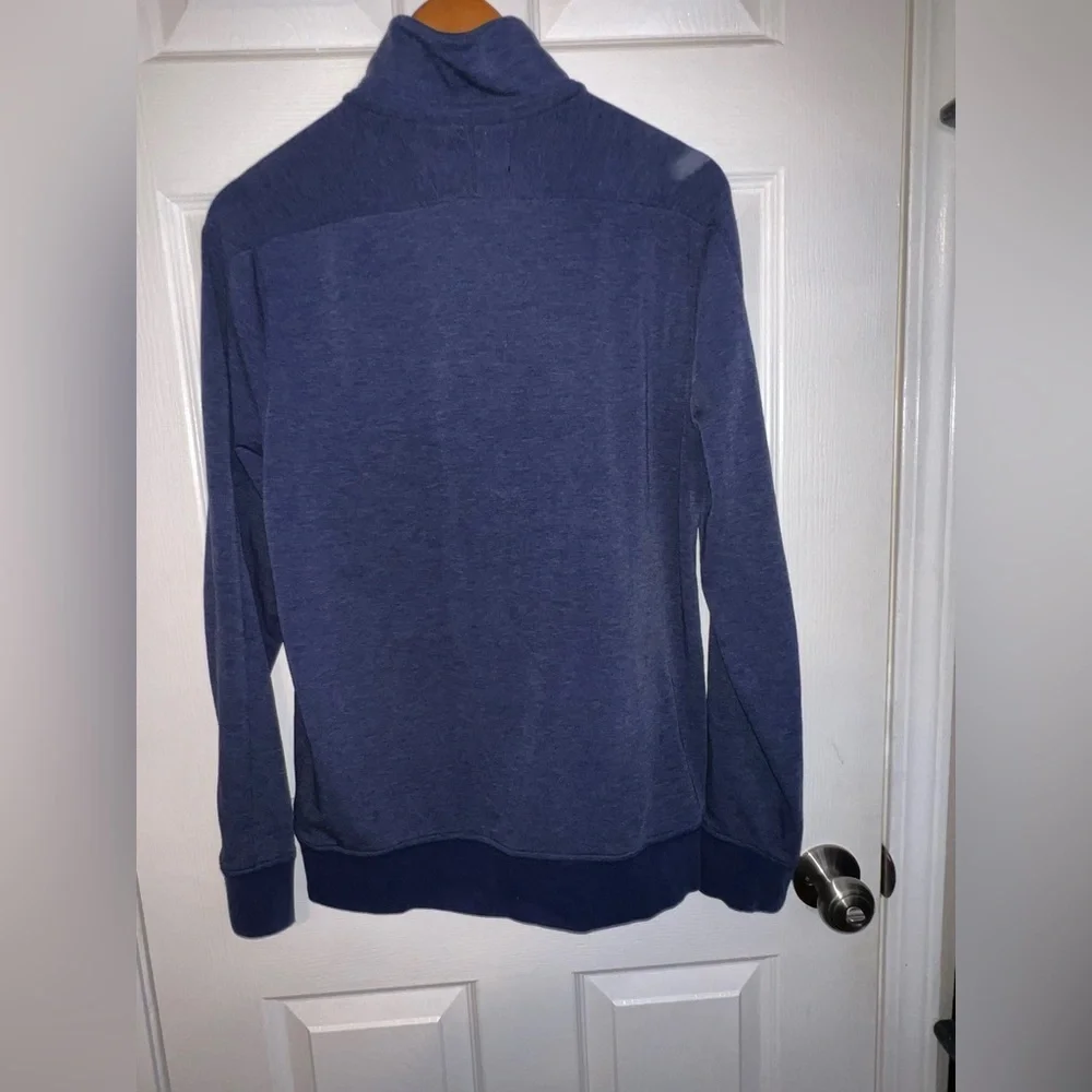 Banana Republic Men’s Medium Polartec 1/4 Zip Long Sleeve Pullover Navy Blue M